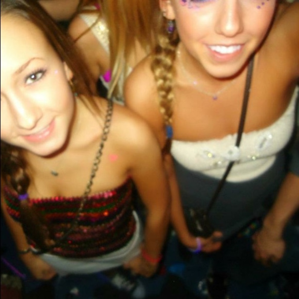 Cream Beaded Strapless Free People top